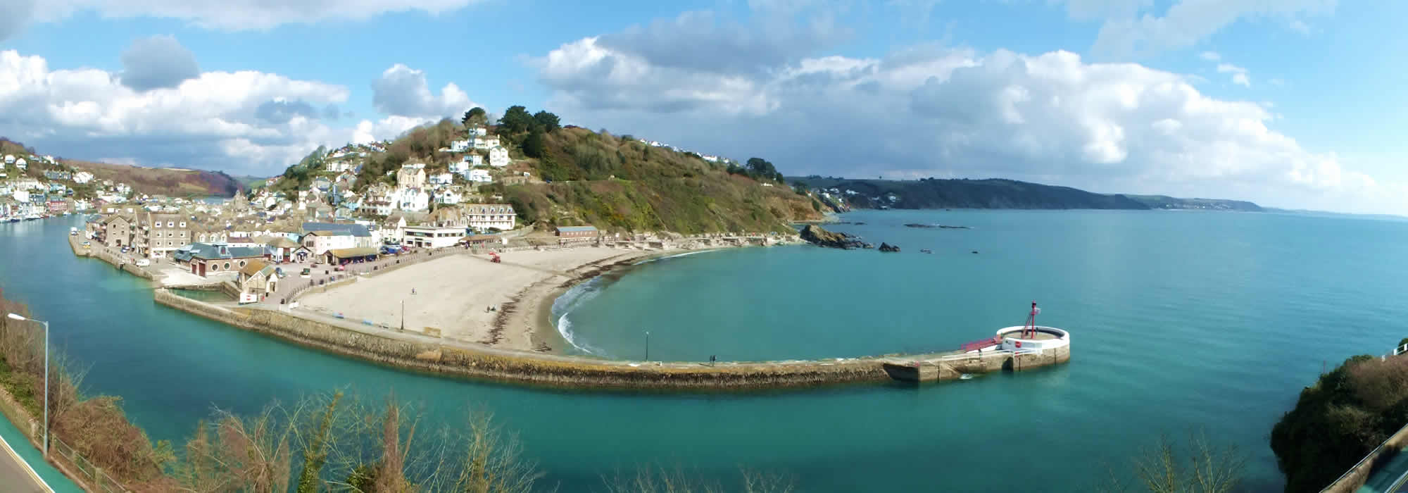 Sea views from the Watermark in Looe, Cornwall